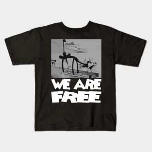 Steamboat Willie. We Are Free Kids T-Shirt